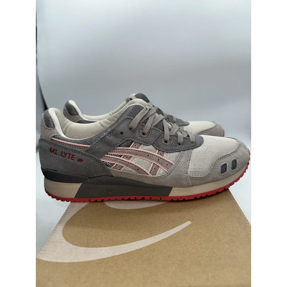 Asics - Gel Lyte 3 Oatmeal Fawn 11 Mens - Brown Beige Gray Red Custom Tried On